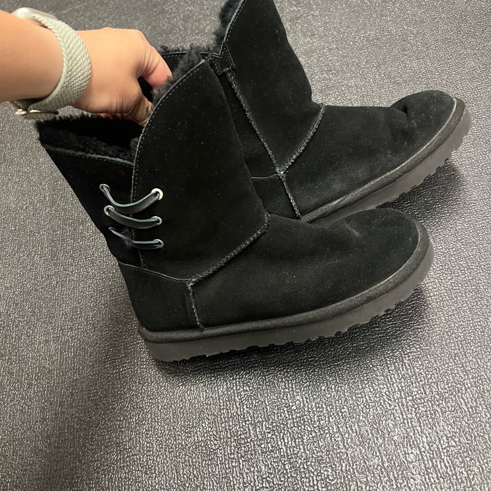 UGG Black Suede Women's Boots